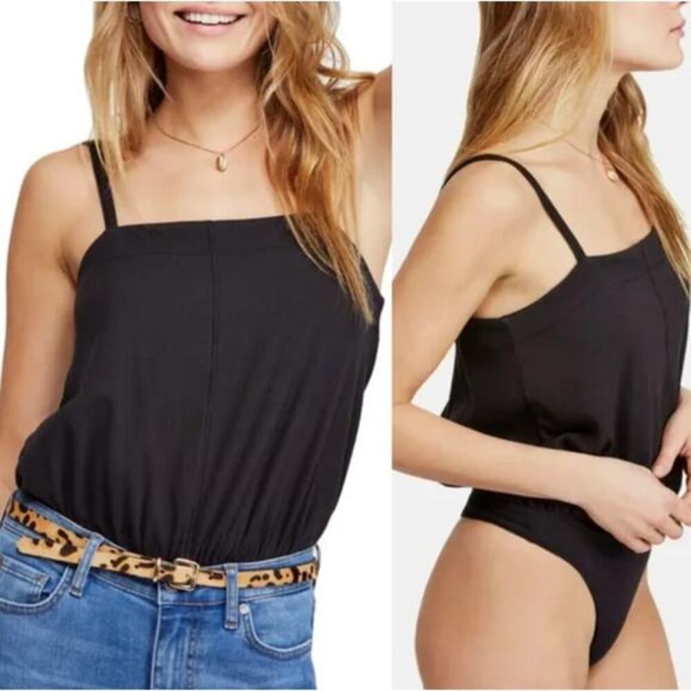 NEW Intimately Free People Marissa Black Bodysuit Size Small Women's